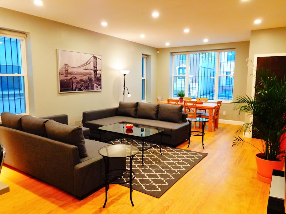 Living and dining area.