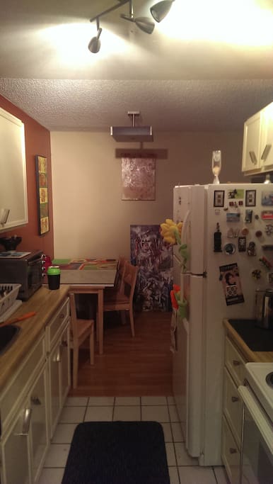 Kitchen and eating area
