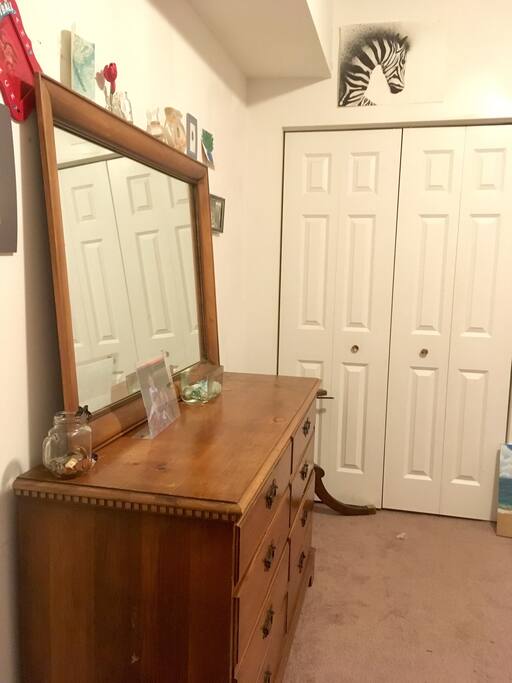 Private bedroom with lots of space