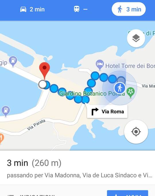 4 minuti a piedi dall'attracco degli aliscafi