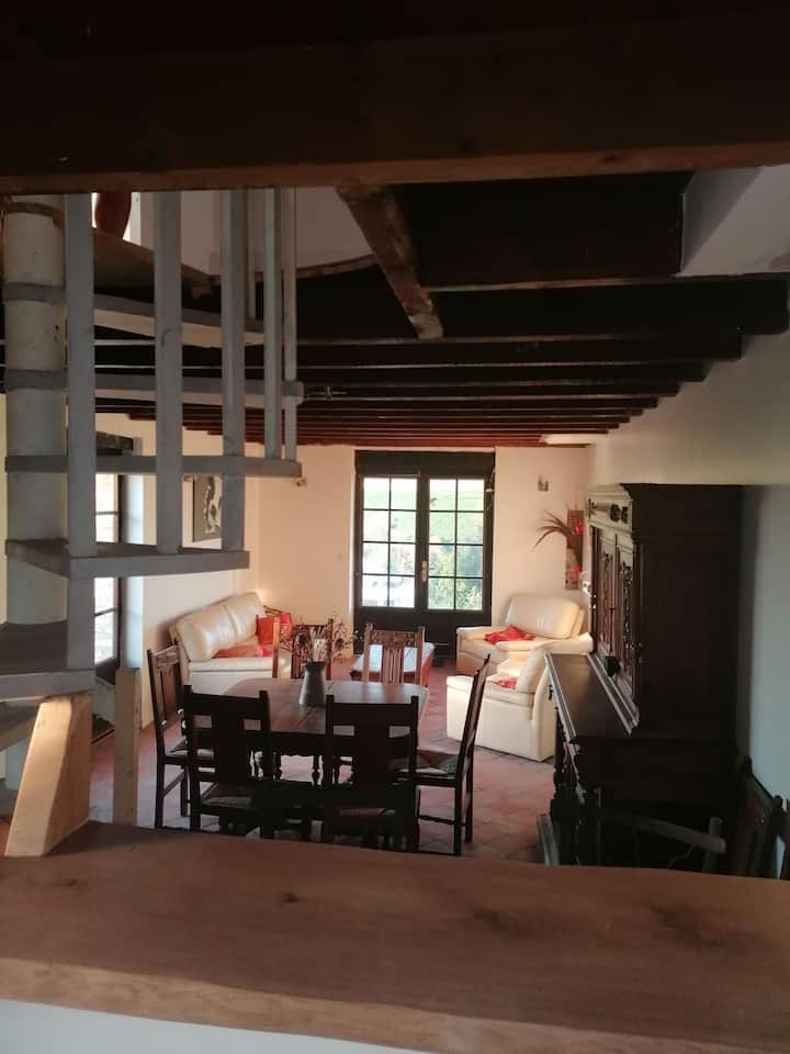Maison Au Grand Calme Avec Vue Panoramique Sur La Réserve Du Val D'allier Et Les Montagnes Bourbonnaises - Saint-Pourçain-sur-Sioule