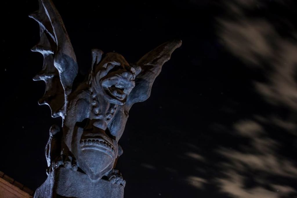 Our beautiful Gargoyles will greet you when you arrive.!