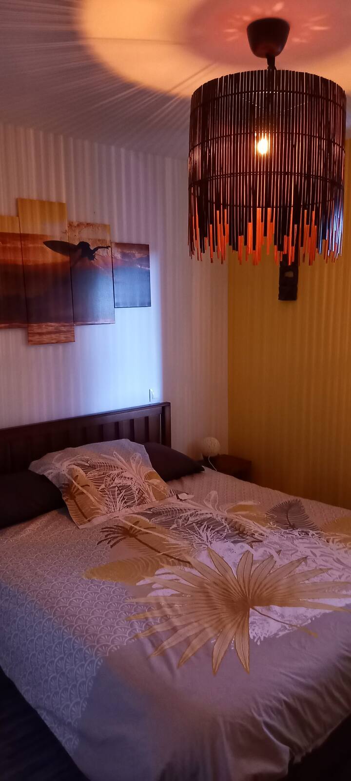 Cama tamaño queen iluminada (160 x 200)