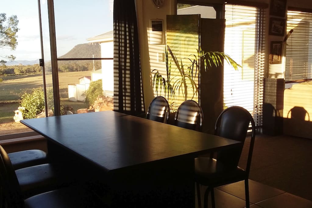 Large windows throughout allow for plenty of natural light and fresh country air whilst enjoying the view at meal times.