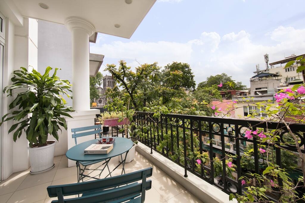 the balcony