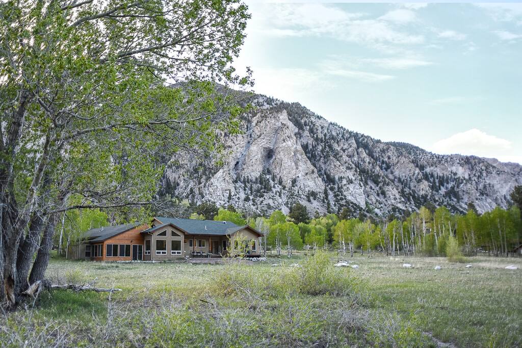 From the Creek, Looking at the Meadows and the House Which Sits in the Shadow of Chalk Cliffs