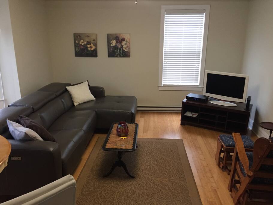 Living room located at the front of the apartment.
