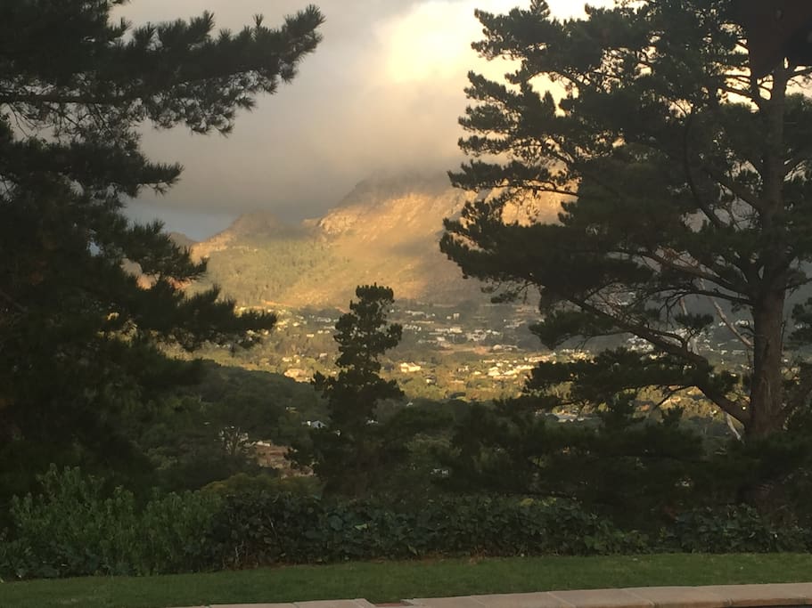 view across the valley
