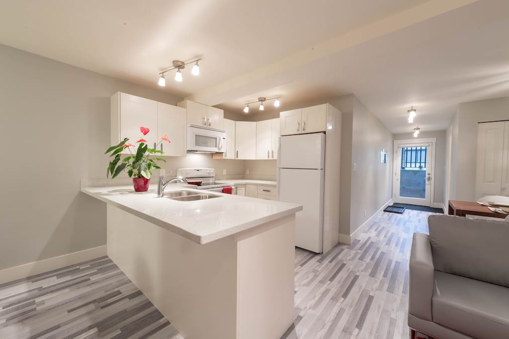 Kitchen view to entrance