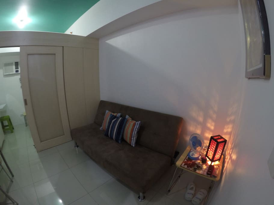Living Area with sofabed