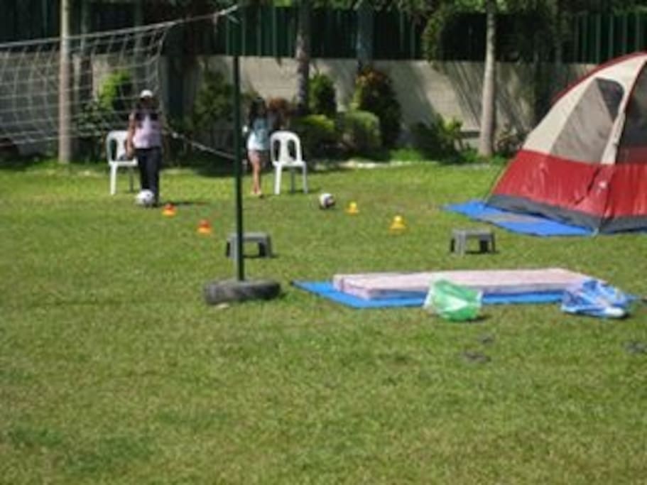 Open space playground