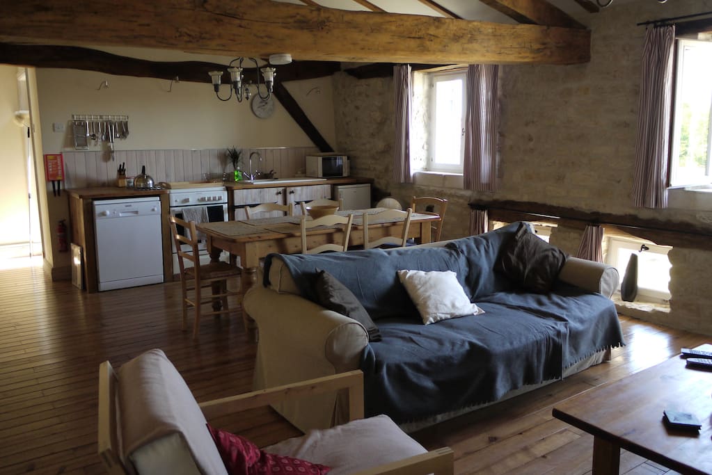 Open plan living space