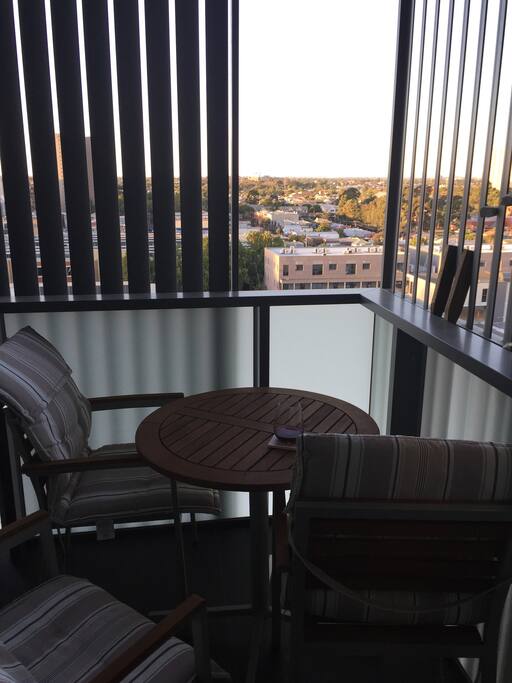 Balcony seating for relaxing