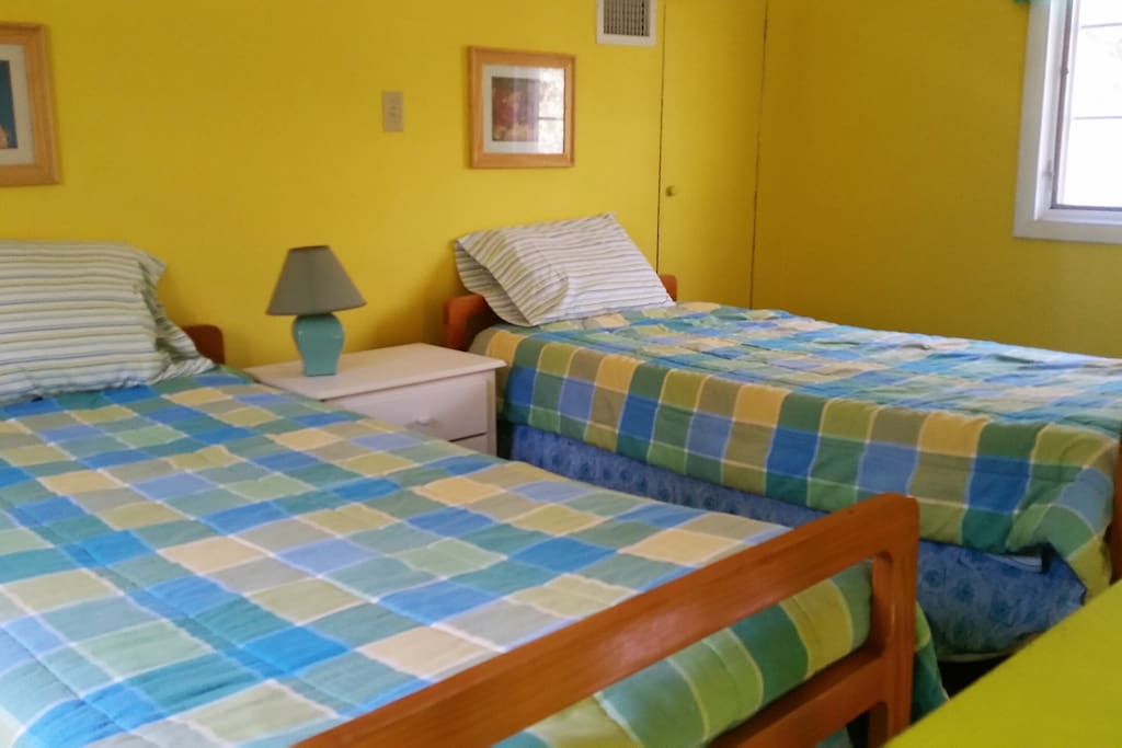Loft has two twin beds
