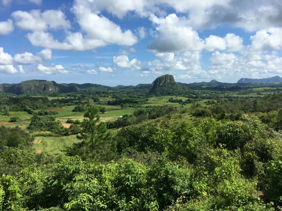 Vista desde las excursiones a caballo