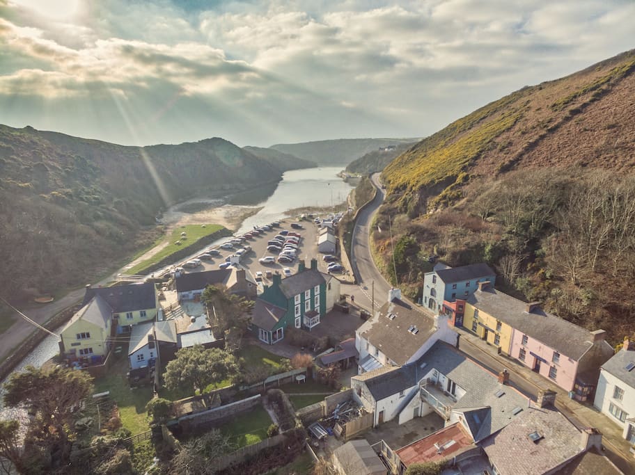 Solva Harbour from up the valley