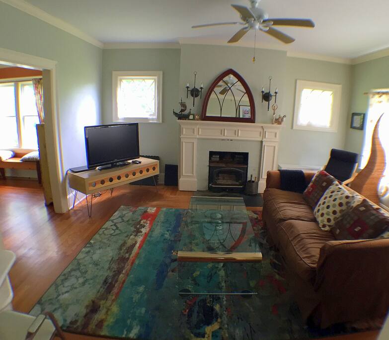 The living room.