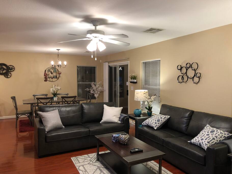 Living Room- Leather couches