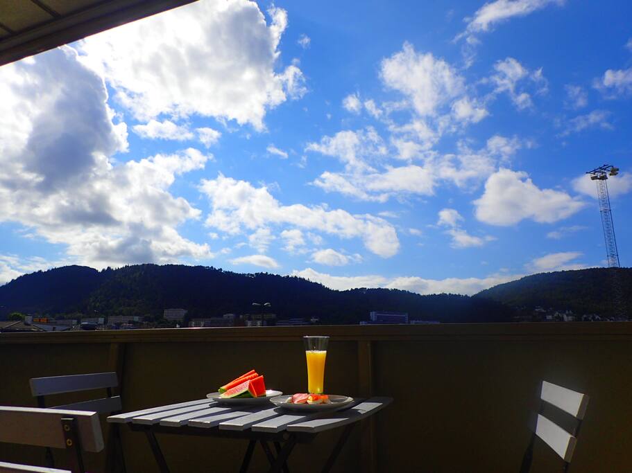 Private balcony