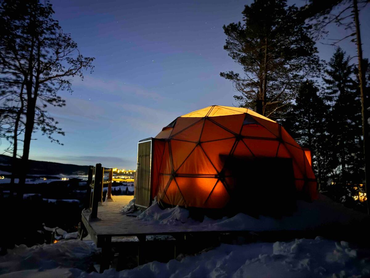 The dome image of Trondheim Arctic Dome