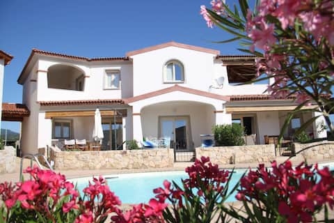 Popular Airbnb listing: Mediterranean Sea&Shell Pool House in Budoni