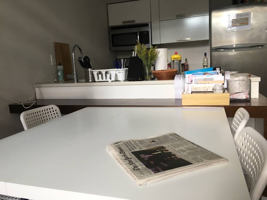 Dining table.