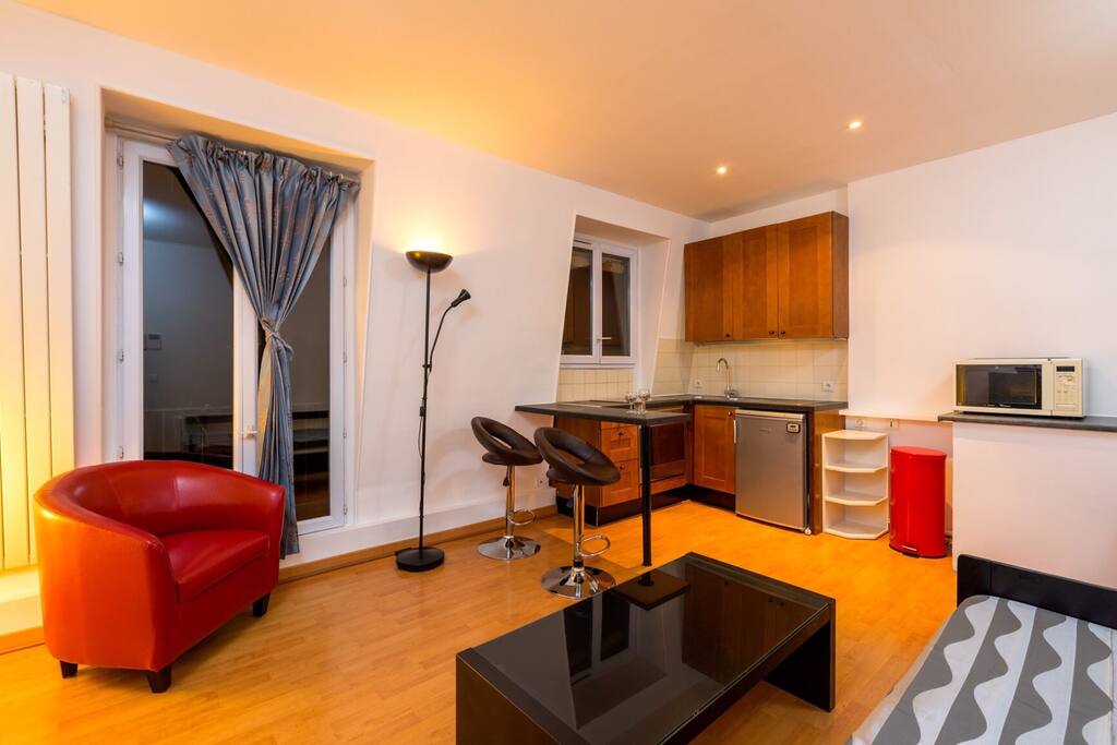 The living room area