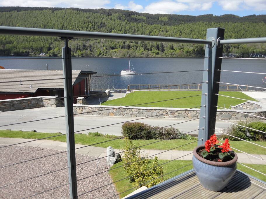 The view from the lounge
