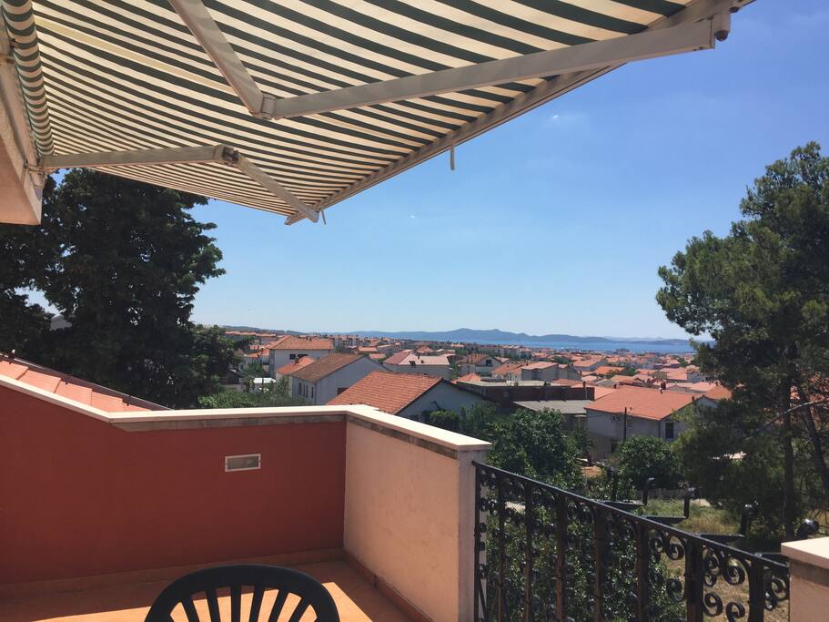 view from the balcony