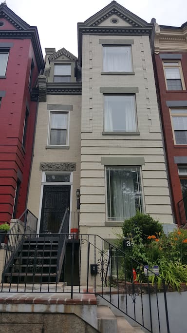Row house view from outside