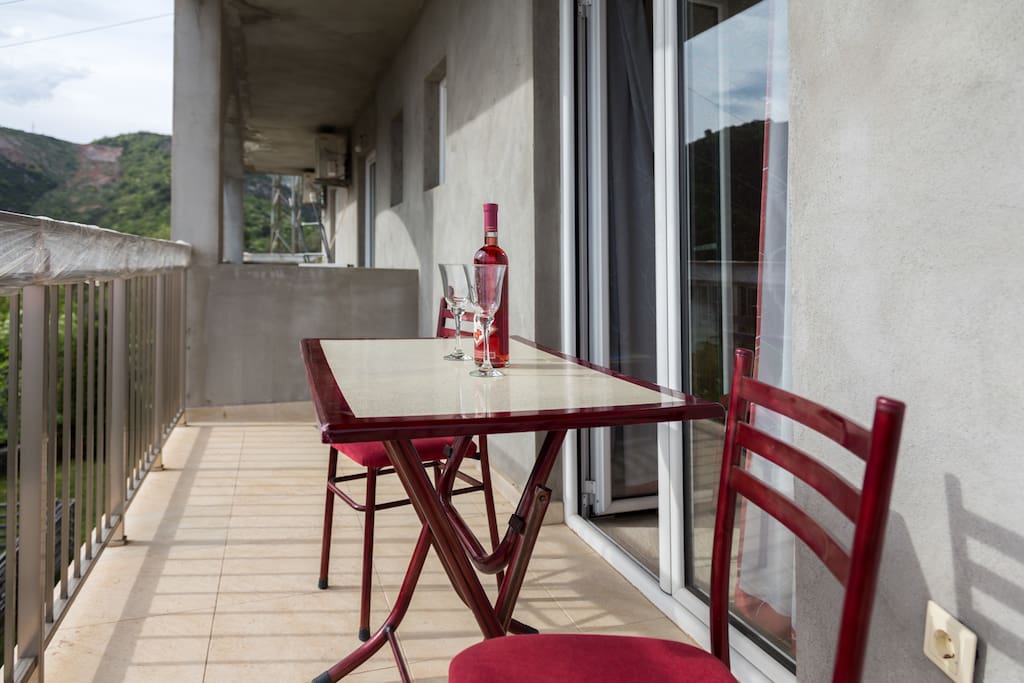 Balcony with sea view will make you spend as much time as possible outside.