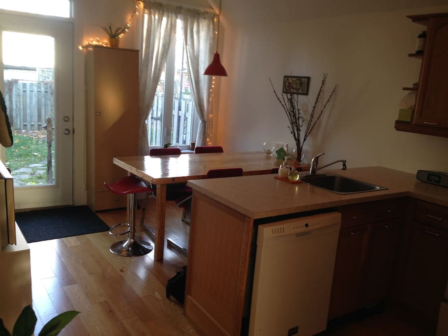 Cuisine fonctionnelle, idéale pour recevoir