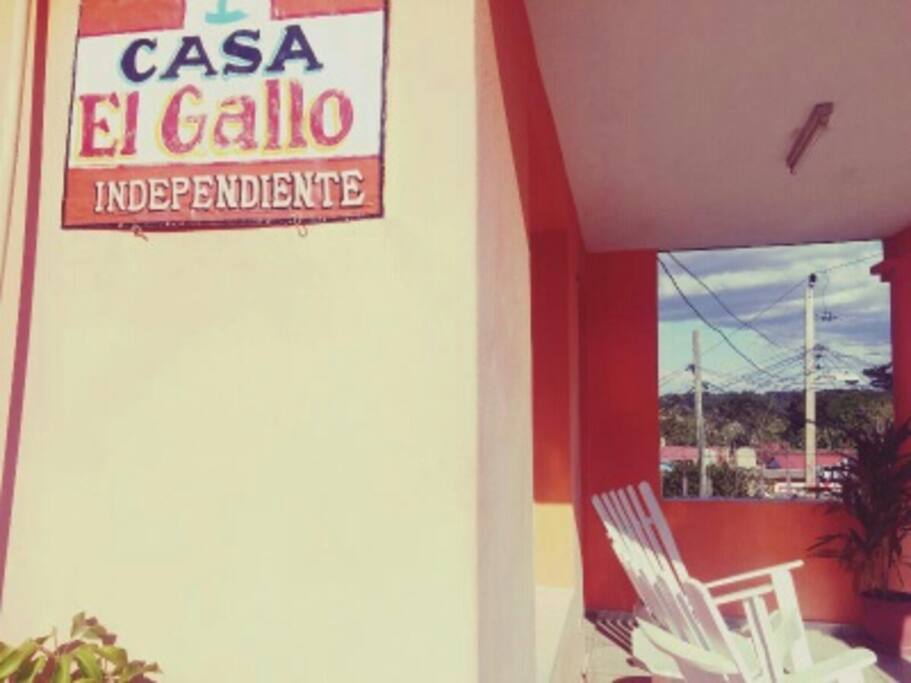 Cartel de la casa