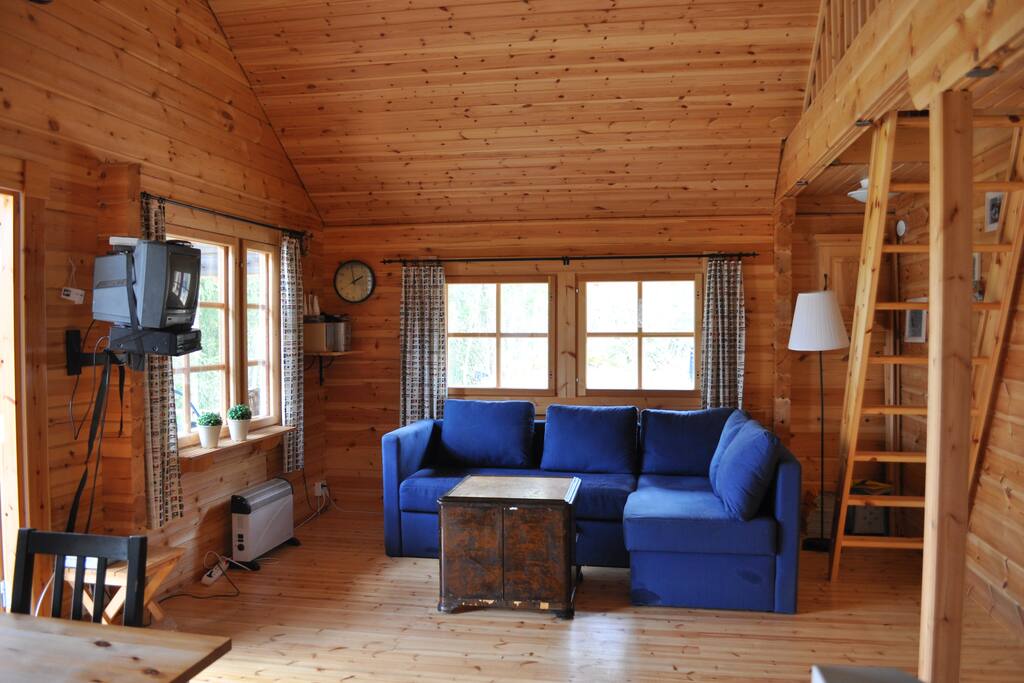 Soffa i vardagsrumsdelen