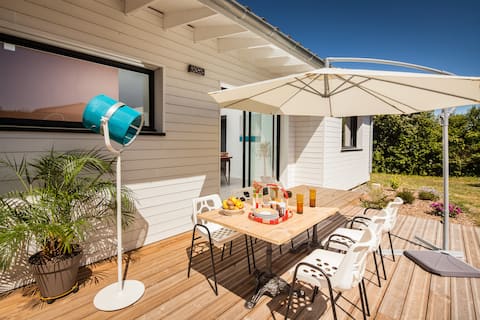Airbnb performant: Ecolodge L'Auzance / Beachside - Free Bikes à Brem Sur Mer