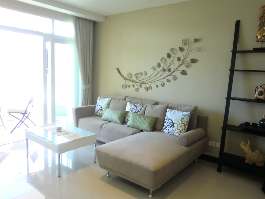 Bright, spacious living room