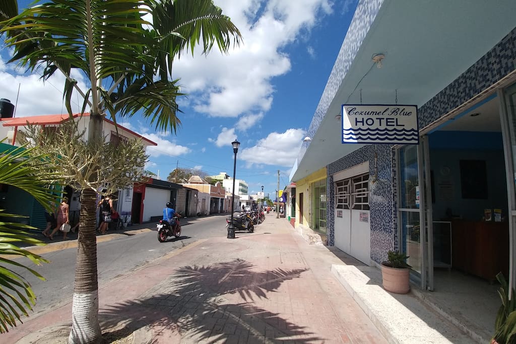 Ubicados a dos cuadras del Malecón, en el corazón del centro histórico de Cozumel
