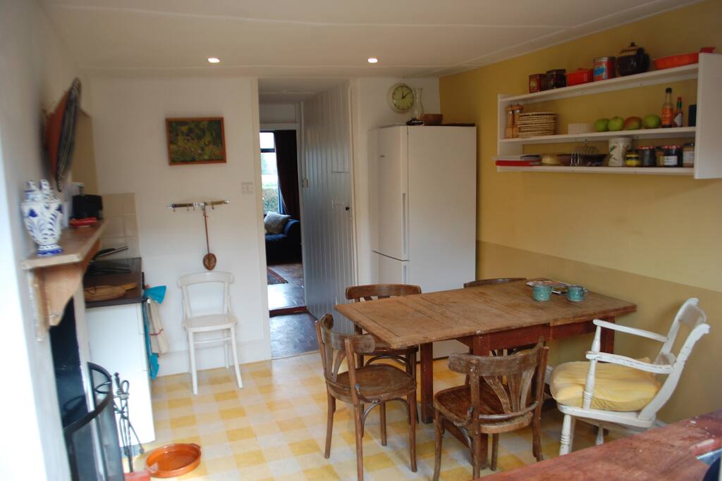 View from kitchen through to living room