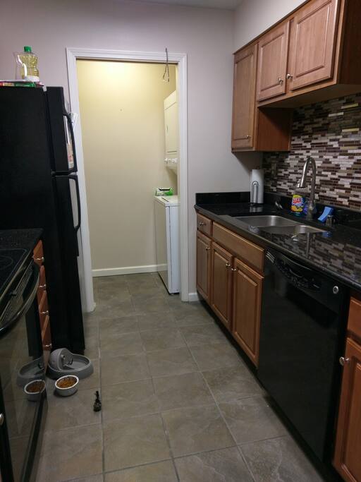 Shared kitchen and laundry