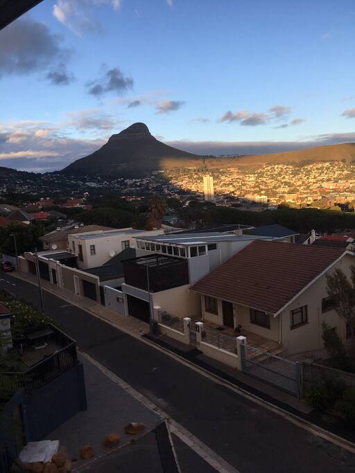 Lion's head at sunset. View from the second bedroom
