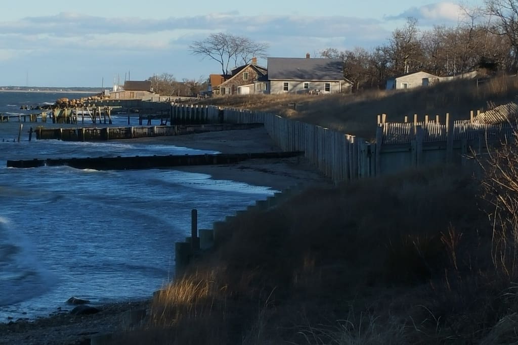 The bay beach just down the street