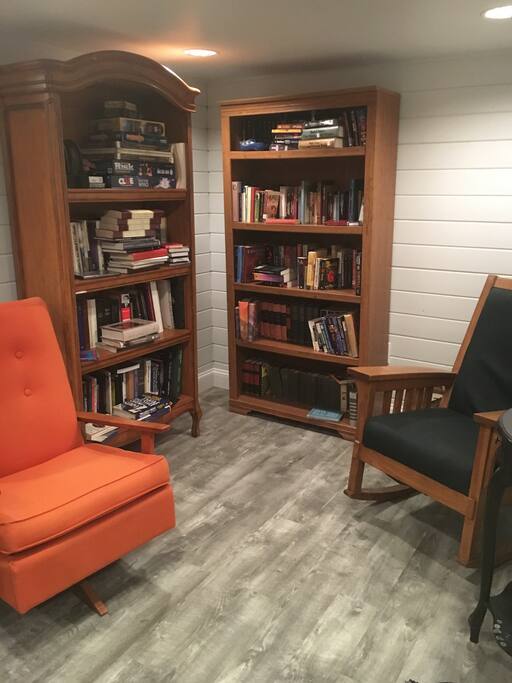 Part of the basement suite- reading nook/family games available as well.