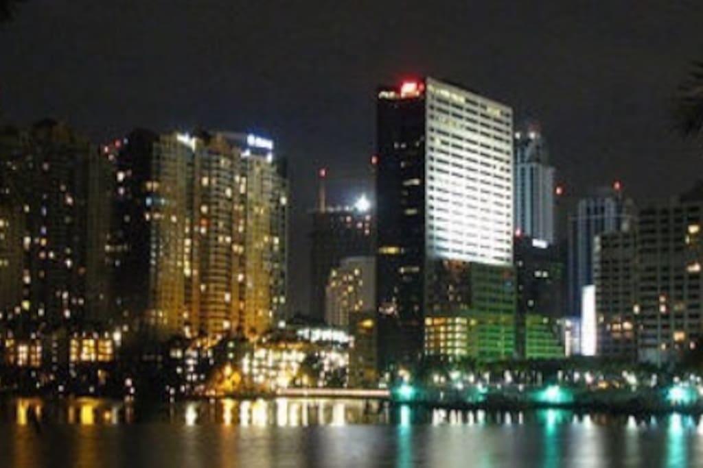 Brickell and Downtown at night