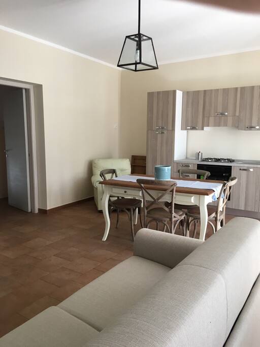 Zona living con cucina