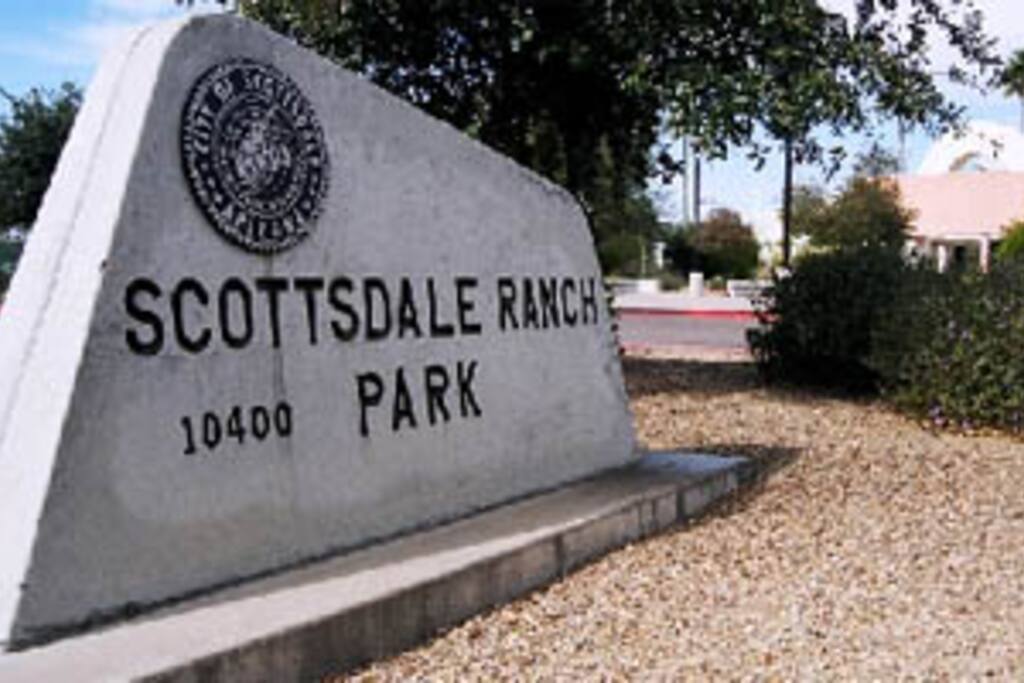 The nearby Scottsdale Ranch Park park is 28 acres with 18 tennis courts, walking paths, baseball diamonds, volley ball pits and basketball courts.