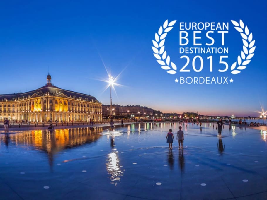 Découvrez Bordeaux, sa magnifique place de la Bourse son miroir d'eau et ses nombreux restaurants. Bordeaux a été élue meilleure destination européenne en 2015! Et destination numéro 1 mondiale en 2017!