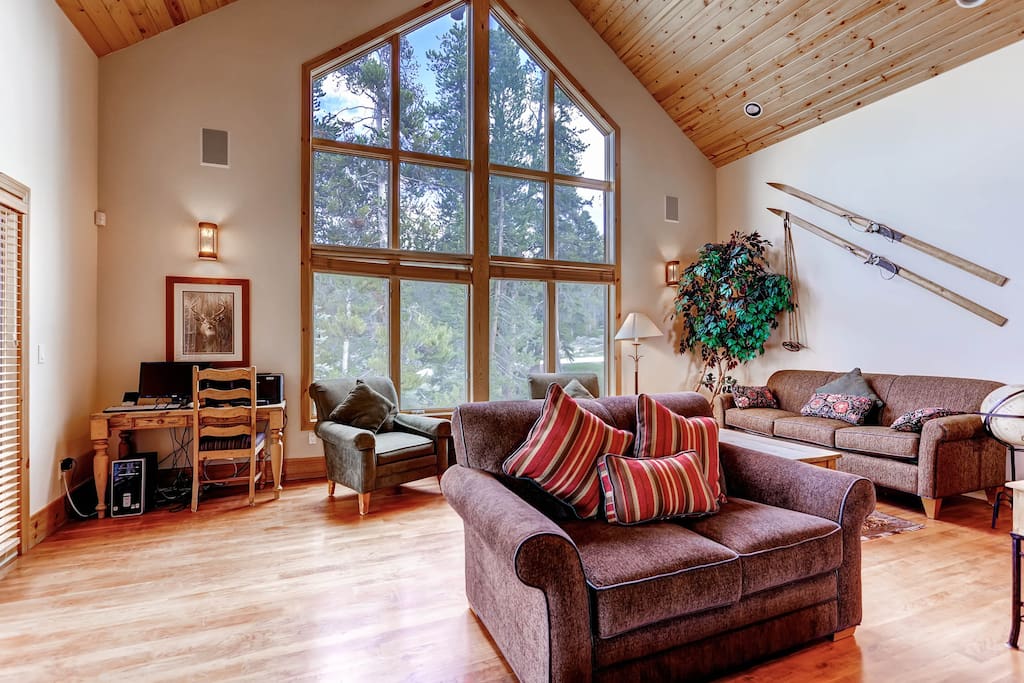 The vaulted ceilings let in tons of natural light