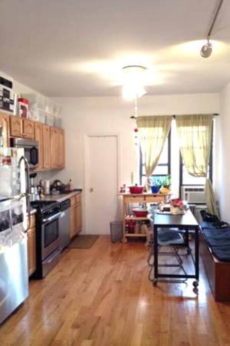 Kitchen and Bathroom beyond the door