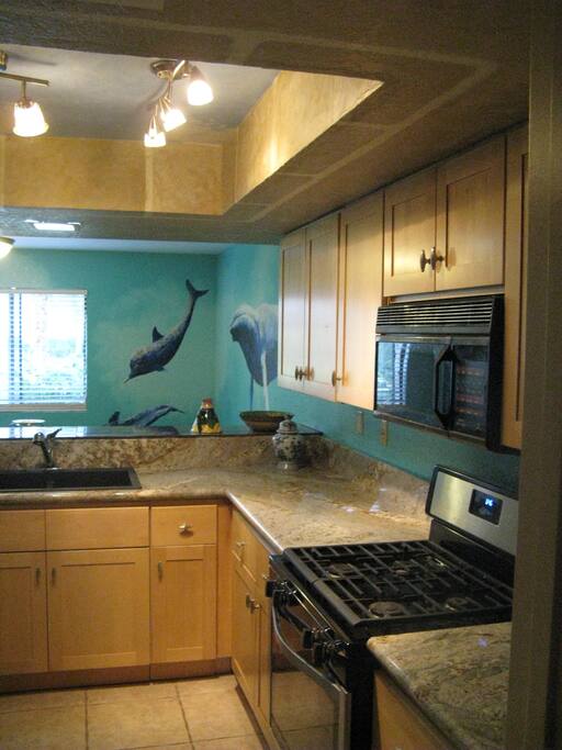 New granite counters and maple cabinets!