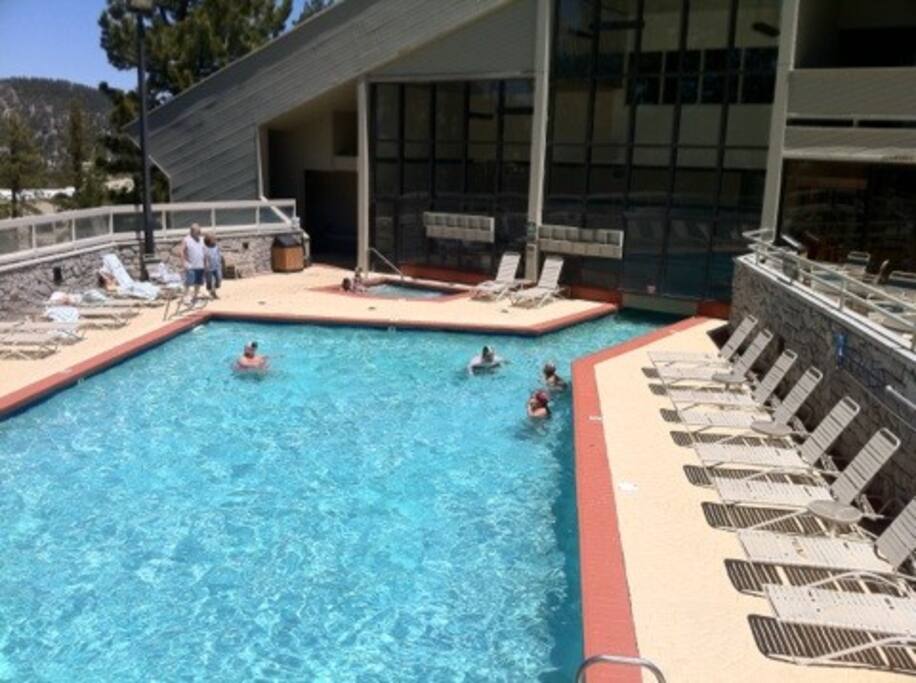 Outdoor clubhouse pool